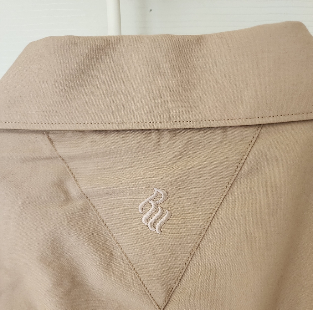 Rocawear Beige Button-Up Shirt with Stripes - Picture 5 of 9